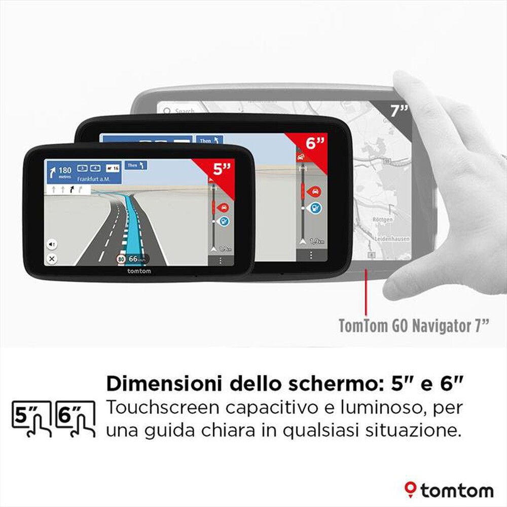 "TOM TOM - GO CLASSIC 6\" DI 2A GENERAZIONE-Nero"