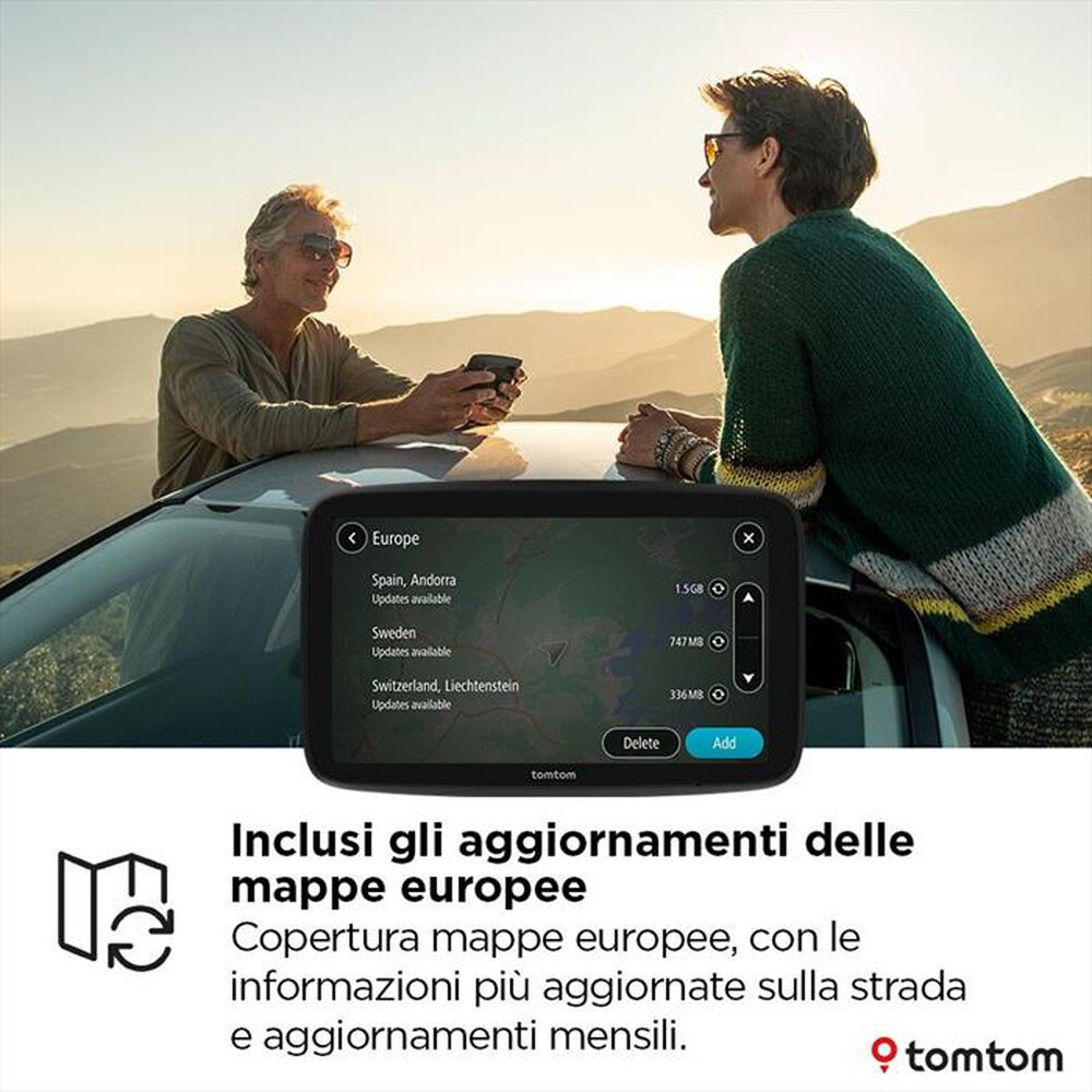 "TOM TOM - GO CLASSIC 6\" DI 2A GENERAZIONE-Nero"