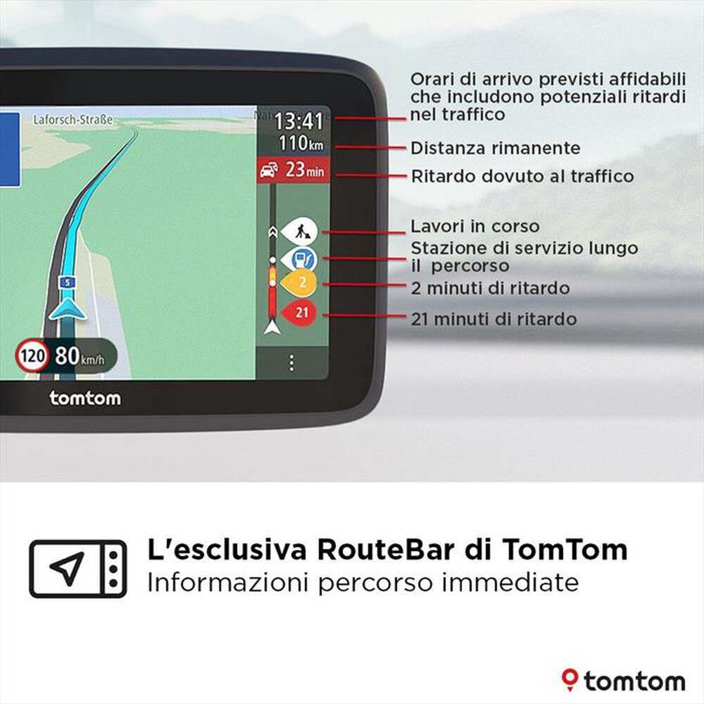 "TOM TOM - GO CLASSIC 6\" DI 2A GENERAZIONE-Nero"