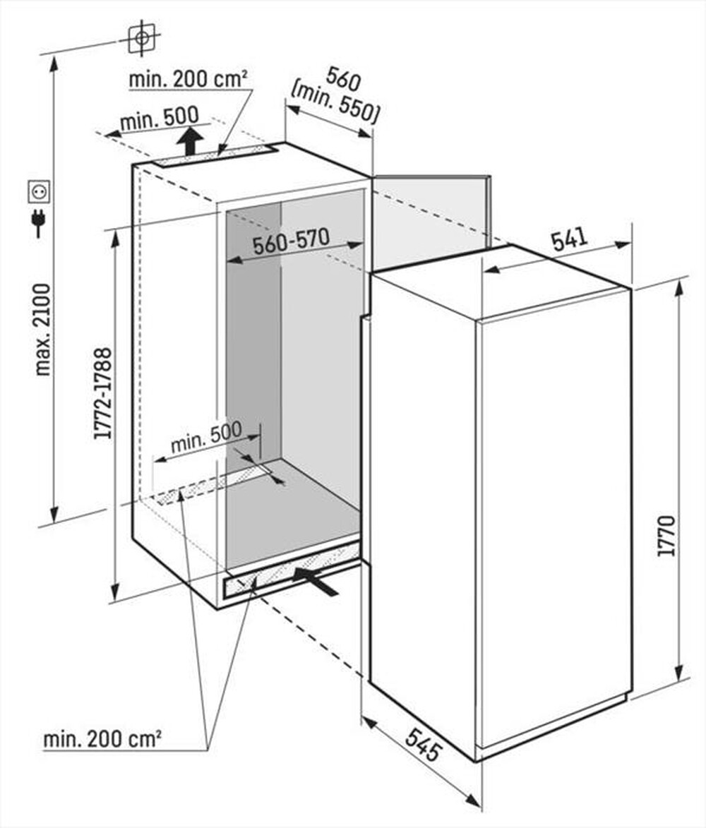 "LIEBHERR - Congelatore verticale SIFNSE  5128-22 Classe E 213-Bianco"